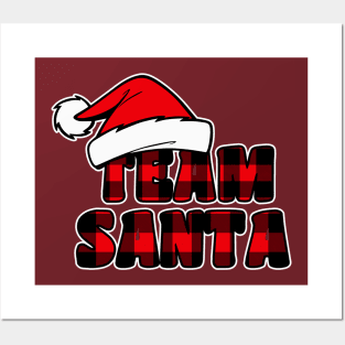 Team Santa Christmas Squad Family Matching Pajamas Posters and Art